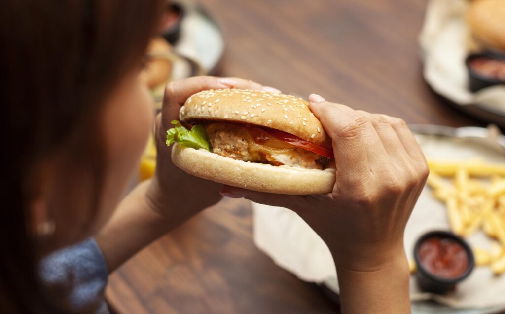 bezmasý hamburger